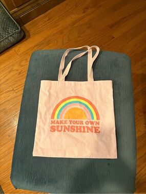 Pink Canvas Make Your Own Sunshine Tote Bag
